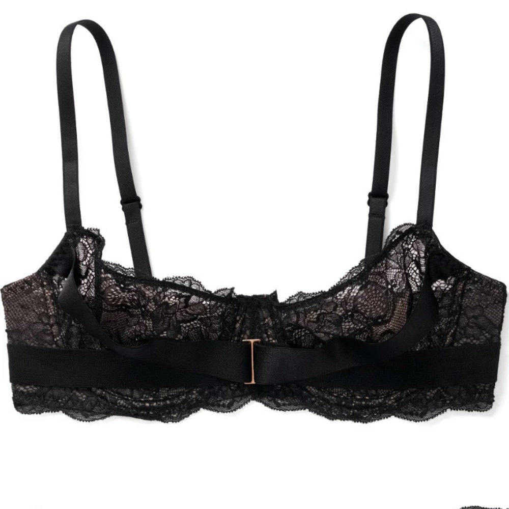 Adore Me Monett Unlined Black Lace Bra